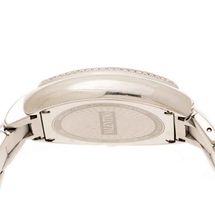 Pre Owned Valentino Mother of Pearl Stainless Steel Liaison V48 Women's Wristwatch 32 mm