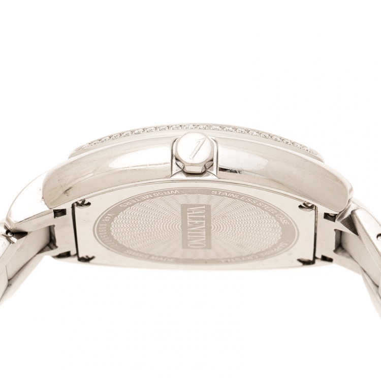 Pre Owned Valentino Mother of Pearl Stainless Steel Liaison V48 Women's Wristwatch 32 mm