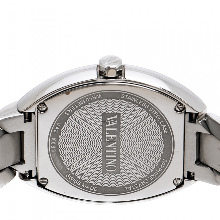 Pre Owned Valentino Mother of Pearl Stainless Steel Liaison V48 Women's Wristwatch 32 mm