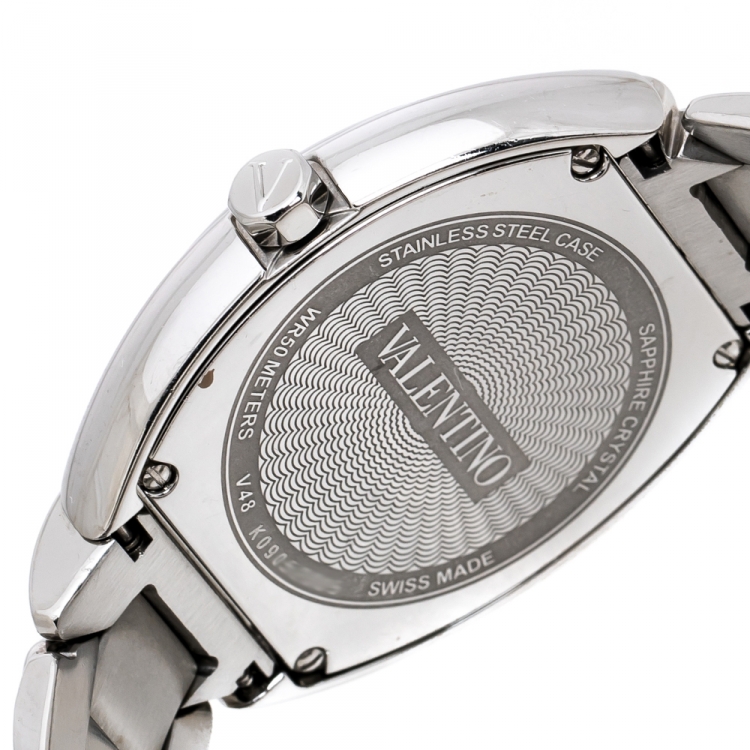 Pre Owned Valentino Mother of Pearl Stainless Steel Liaison V48 Women's Wristwatch 32 mm