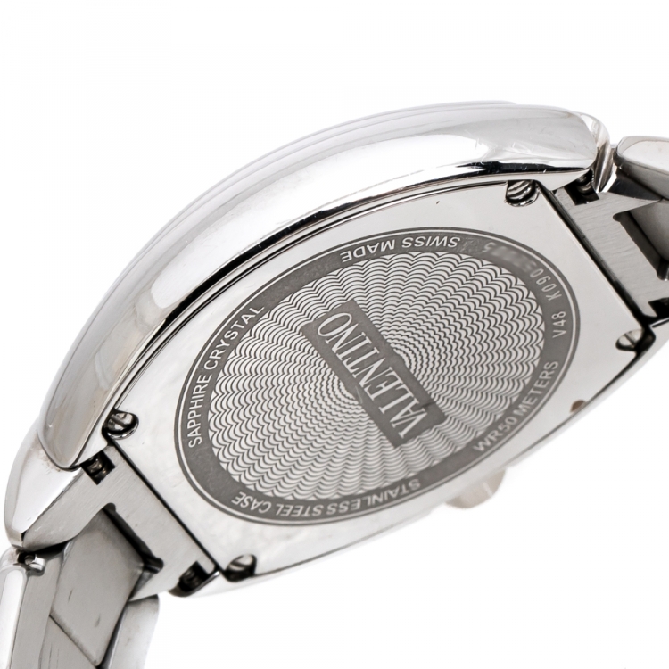 Pre Owned Valentino Mother of Pearl Stainless Steel Liaison V48 Women's Wristwatch 32 mm