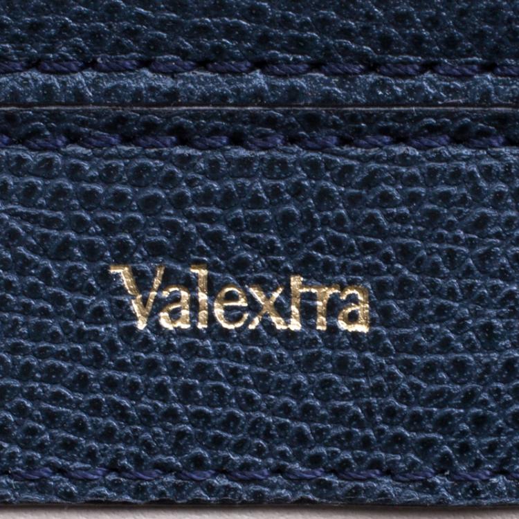 Pre Owned حقيبة كروس فاليكسترا B كيوب جلد زرقاء كحلية