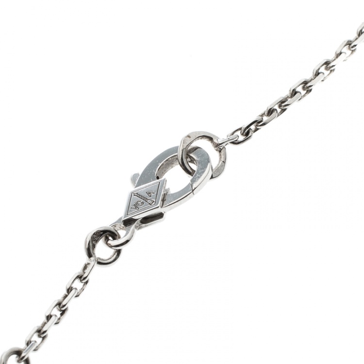 Pre Owned Van Cleef & Arpels Frivole Diamond White Pendant Necklace