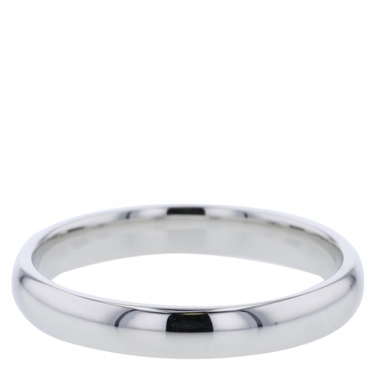 Pre Owned Van Cleef & Arpels Infini Marriage Platinum Ring Size 53