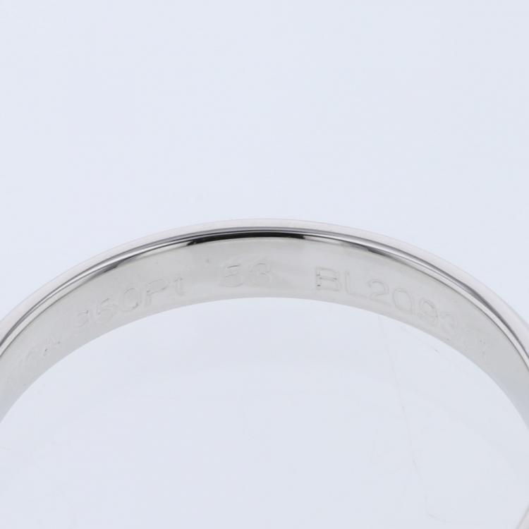 Pre Owned Van Cleef & Arpels Infini Marriage Platinum Ring Size 53