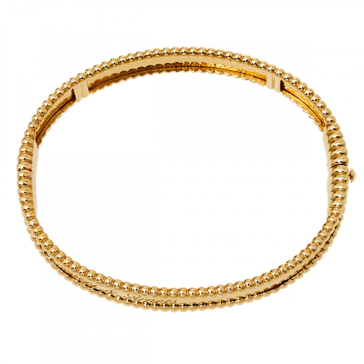 مملوكة مسبقًا Van Cleef & Arpels Perlee Signature 18K Yellow Gold Bracelet S