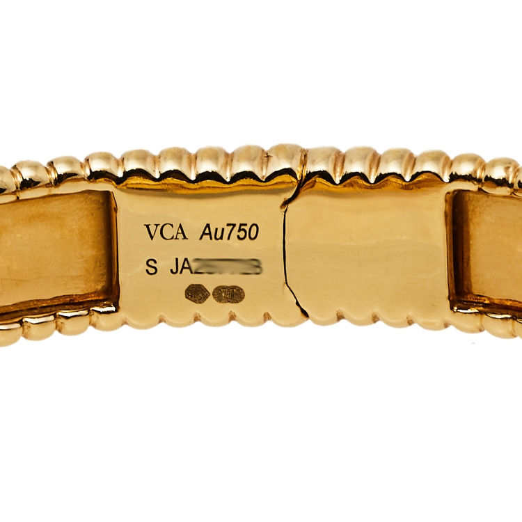مملوكة مسبقًا Van Cleef & Arpels Perlee Signature 18K Yellow Gold Bracelet S