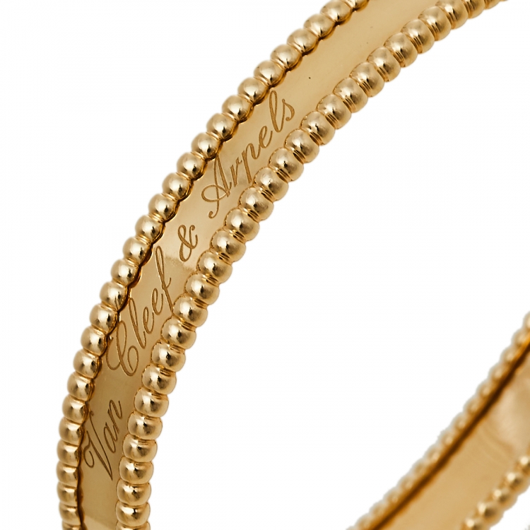 مملوكة مسبقًا Van Cleef & Arpels Perlee Signature 18K Yellow Gold Bracelet S