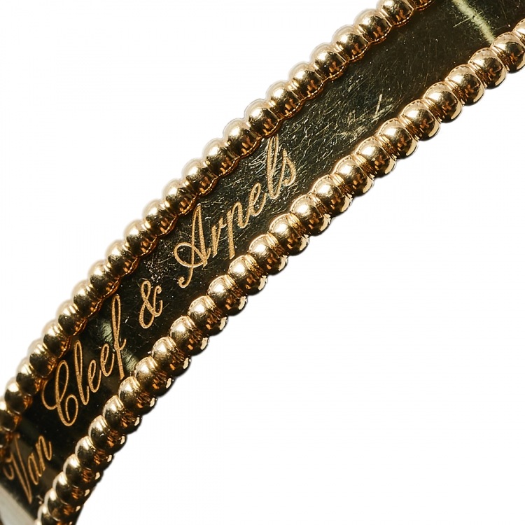 مملوكة مسبقًا Van Cleef & Arpels Perlee Signature 18K Yellow Gold Bracelet S