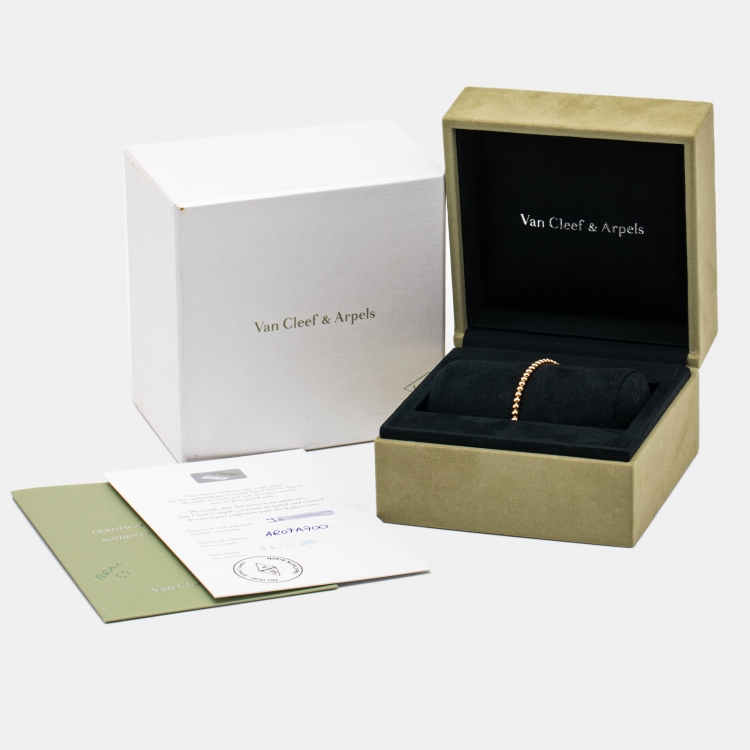 مملوكة مسبقًا Van Cleef & Arpels Perlée 18k Rose Gold Medium Model Bracelet M