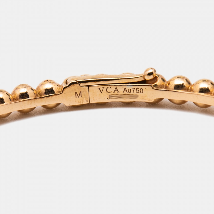 مملوكة مسبقًا Van Cleef & Arpels Perlée 18k Rose Gold Medium Model Bracelet M