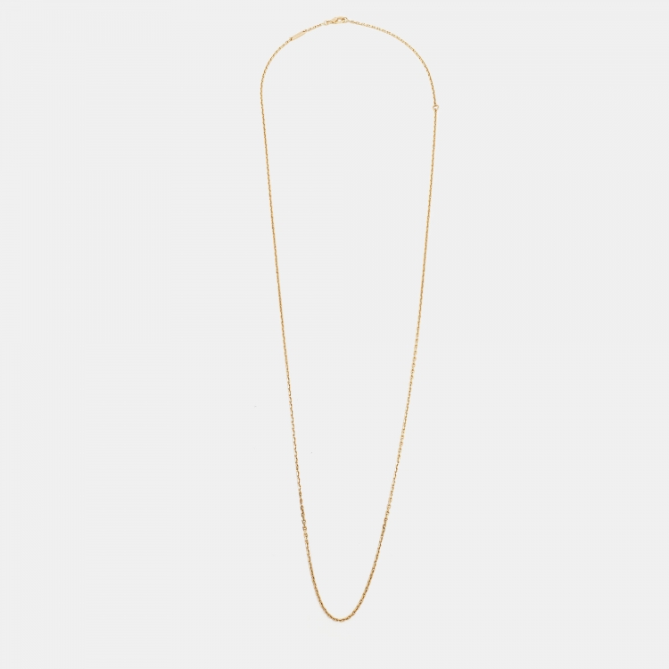 Pre Owned Van Cleef & Arpels Trace 18k Yellow Gold Chain