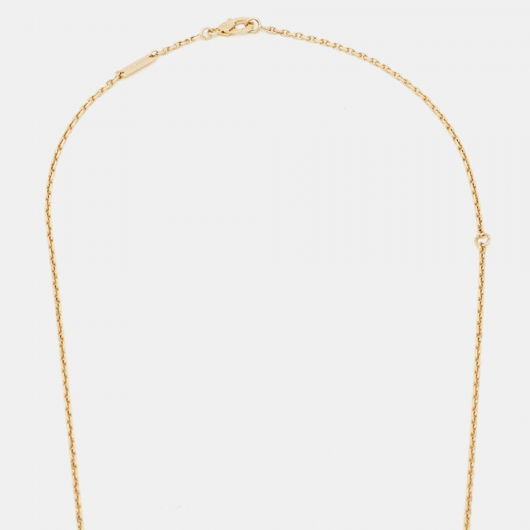 Pre Owned Van Cleef & Arpels Trace 18k Yellow Gold Chain