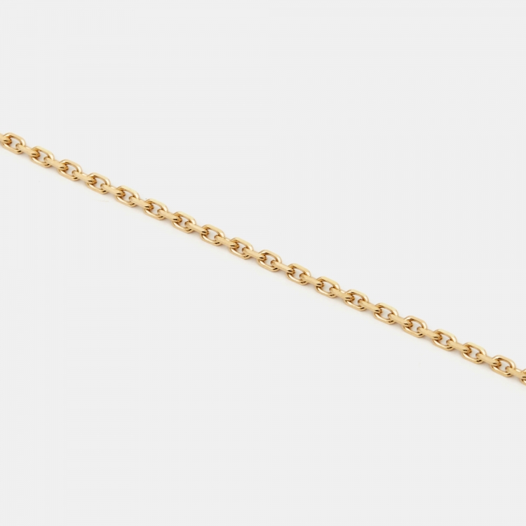 Pre Owned Van Cleef & Arpels Trace 18k Yellow Gold Chain