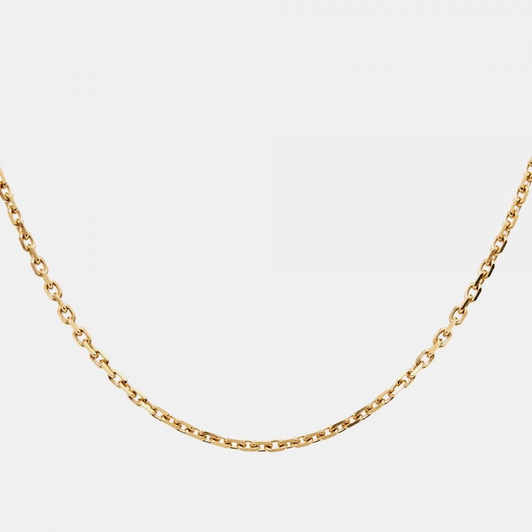 Pre Owned Van Cleef & Arpels Trace 18k Yellow Gold Chain