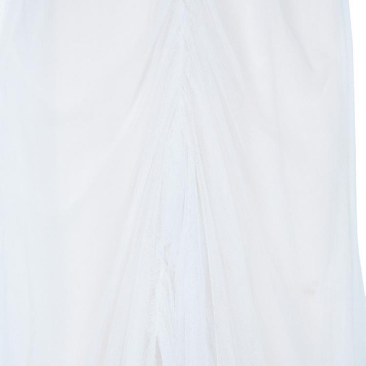 Pre Owned Vera Wang Rouched Tulle Wedding Gown M