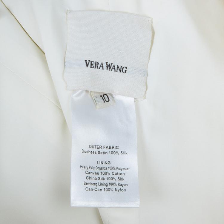 Pre Owned Vera Wang Duchesse Mermaid Silk Gown L