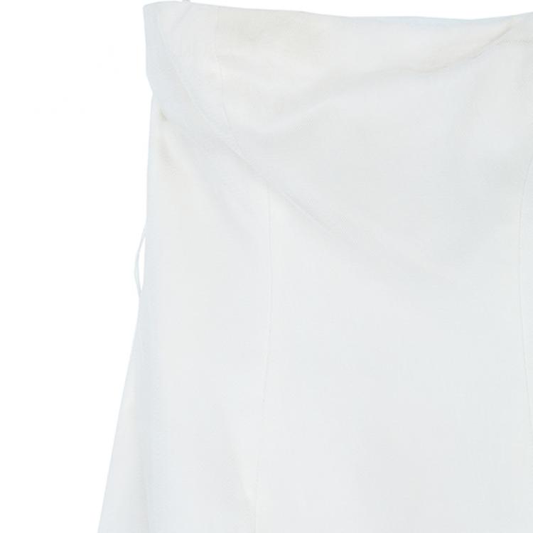 مملوكة مسبقًا Vera Wang Ivory Tulle Gathered Wedding Dress M
