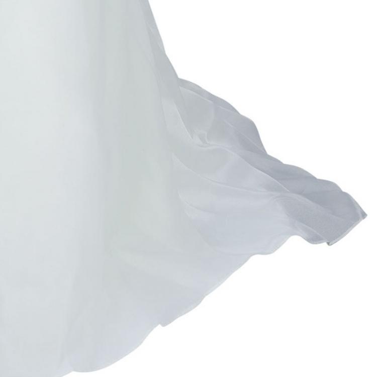 Pre Owned White by Vera Wang Strapless Lace Wedding Gown L