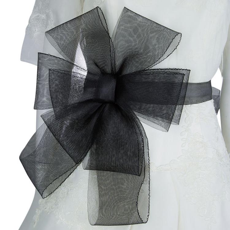 Pre Owned White by Vera Wang Strapless Lace Wedding Gown L