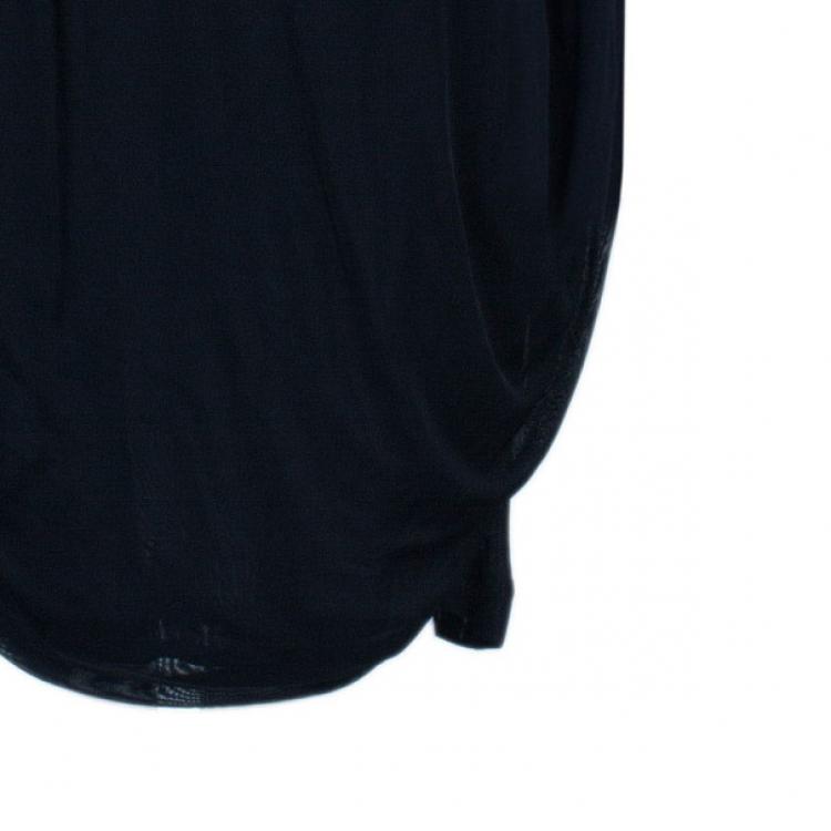 Pre Owned Vera Wang Embellished Black Dress M