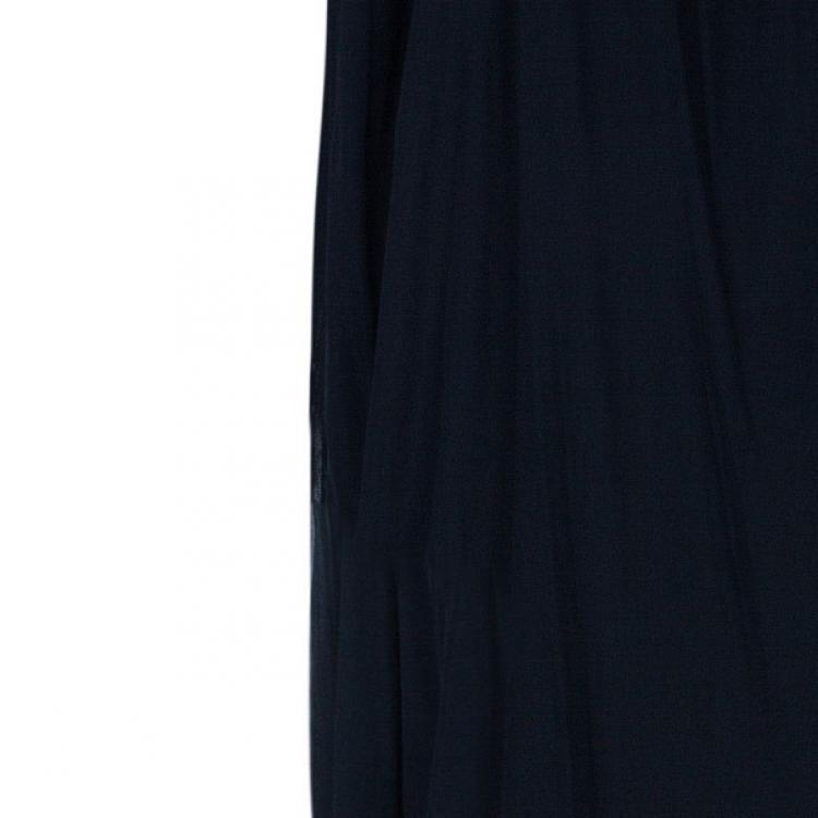 Pre Owned Vera Wang Embellished Black Dress M