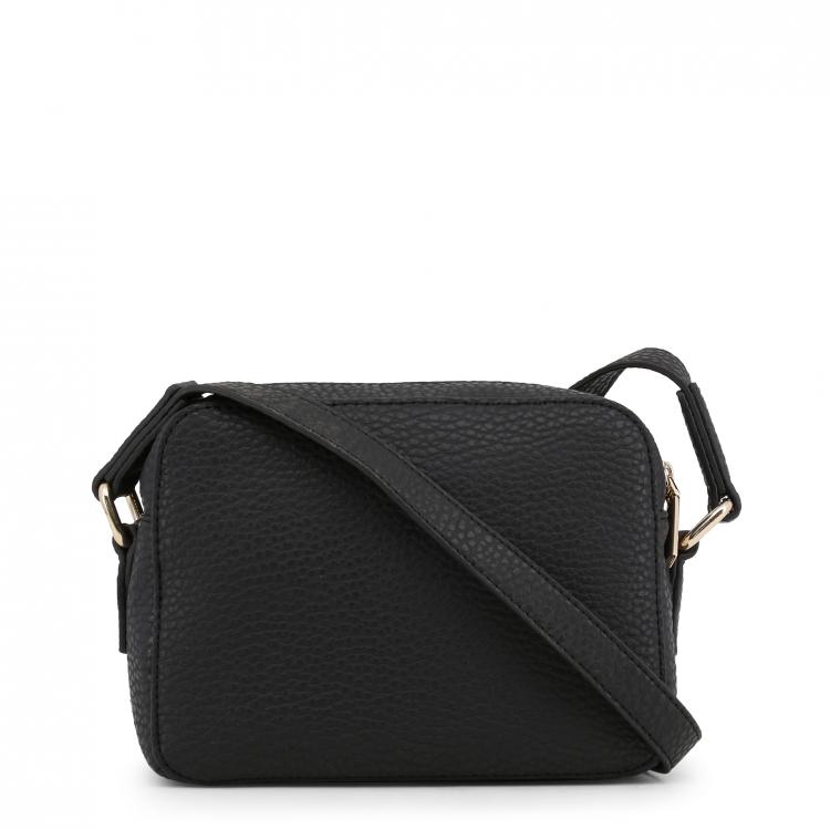 مملوكة مسبقًا Versace Jeans Black Faux Pebbled Leather Crossbody Bag