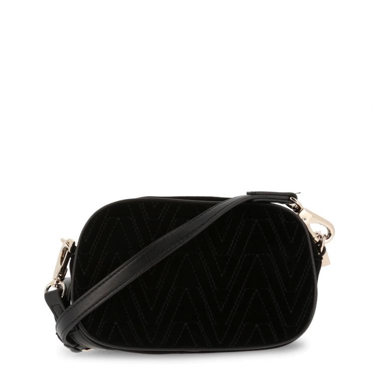 Pre Owned Versace Jeans Black Signature Fabric Crossbody Bag