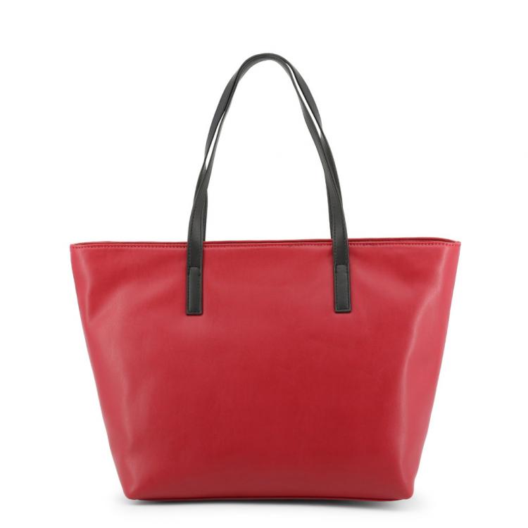 Pre Owned Versace Jeans Two Tone Leather Shopper Tote