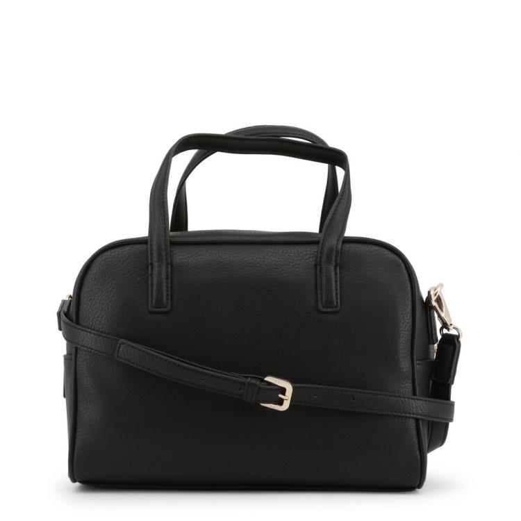 Pre Owned Versace Jeans Black Pebbled Leather Satchel Bag