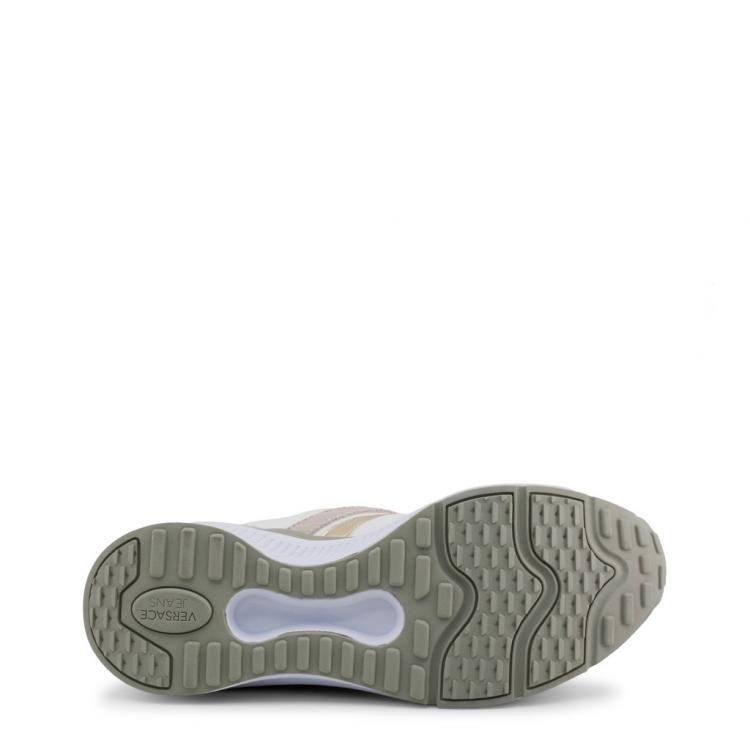 Pre Owned Versace Jeans Tricolor Fabric and Suede Platform Sneakers Size 40