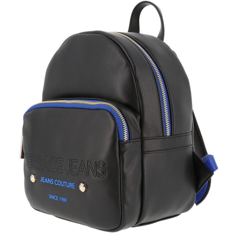 Pre Owned Versace Jeans Two Tone Leather Backpack