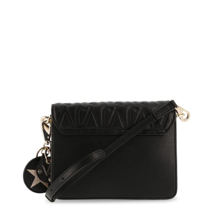 Pre Owned Versace Jeans Black Signature Faux Leather Star Clutch Bag