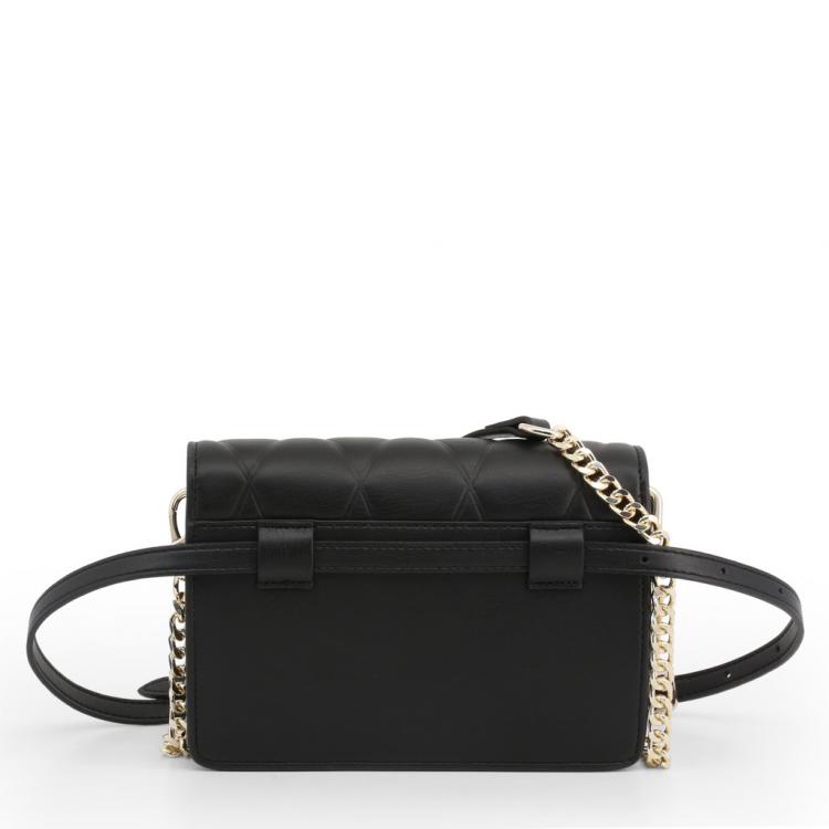 مملوكة مسبقًا Versace Jeans Black Quilted Faux Leather Crossbody Bag
