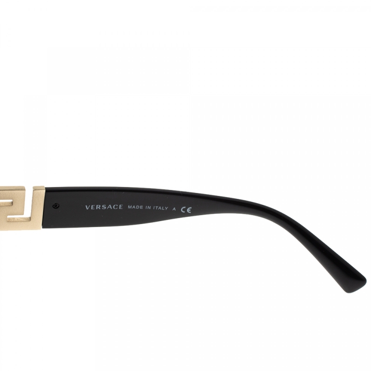 Pre Owned Versace Black MOD. 4333-A Round Sunglasses