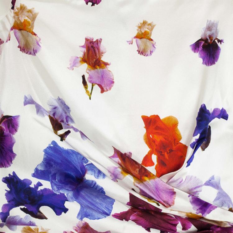 Pre Owned Versace Silk Printed Dress L