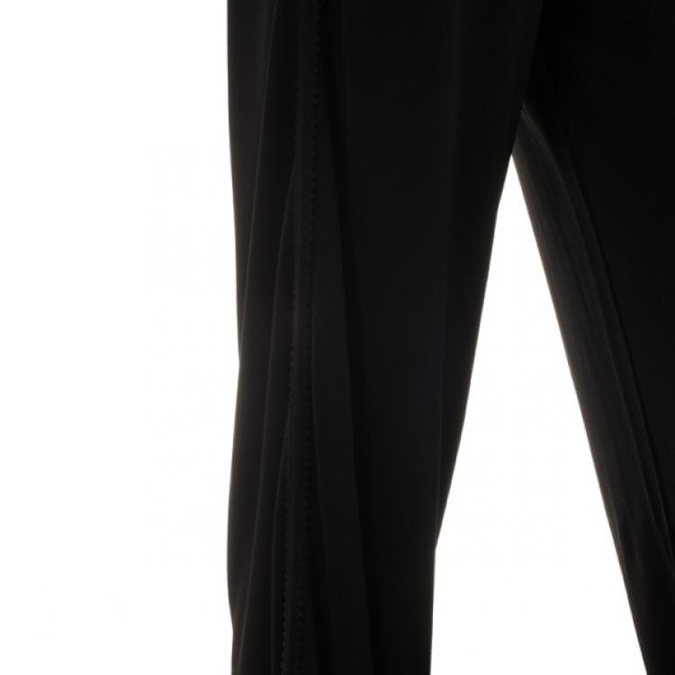 Pre Owned Versace Black Lounge Top and Pant Set