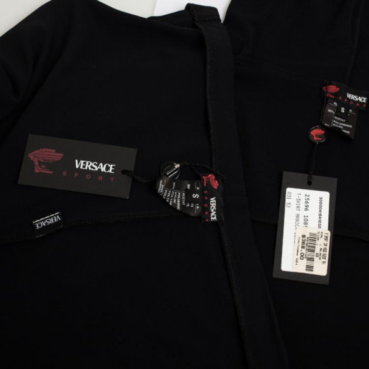 Pre Owned Versace Black Lounge Top and Pant Set