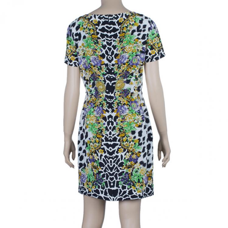 مملوكة مسبقًا Versace Leopard Print Shift Dress M