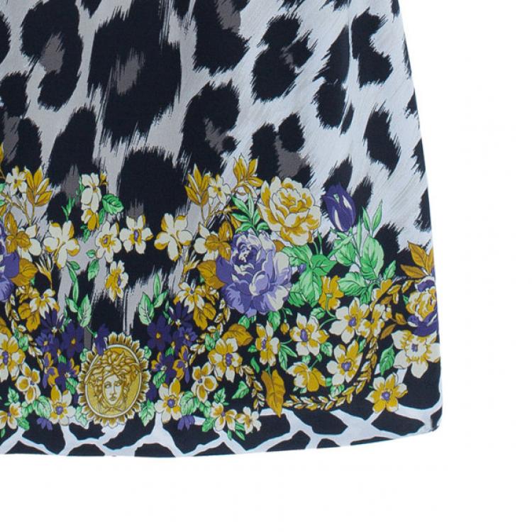 مملوكة مسبقًا Versace Leopard Print Shift Dress M