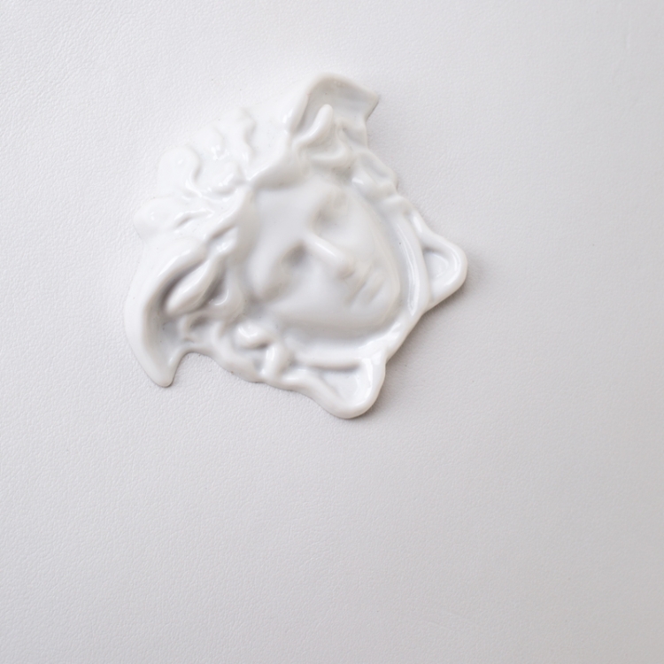 Pre Owned Versace White Leather Palazzo Medusa Camera Crossbody Bag