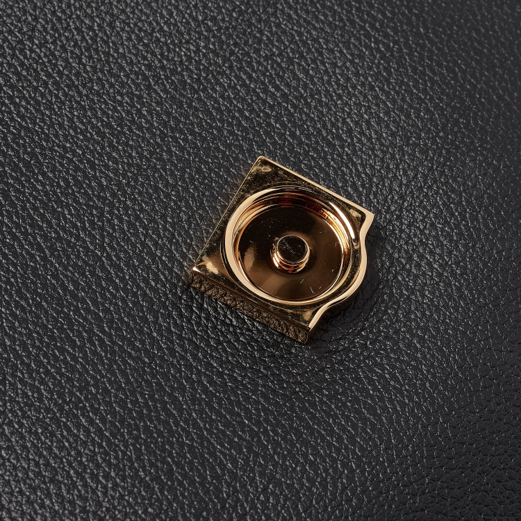 Pre Owned Versace Black Leather Large La Medusa Top Handle Bag