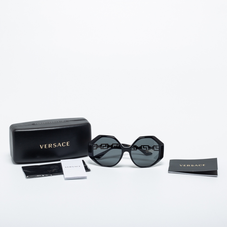 Pre Owned Versace Black MOD 4395 Gradient Sunglasses