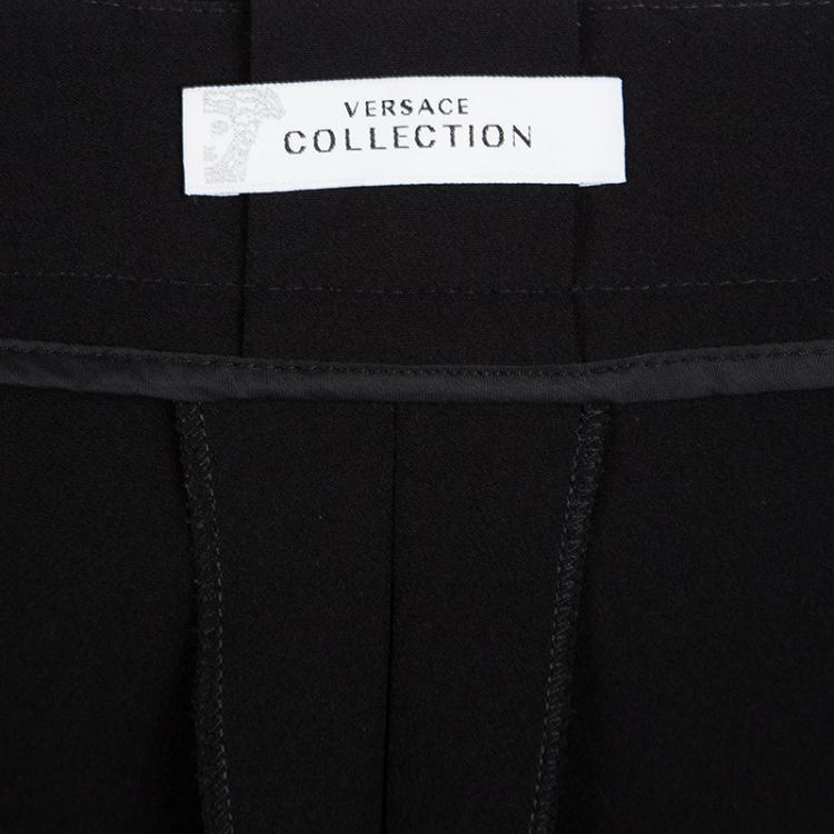 Pre Owned Versace Collection Black Flared Trousers M