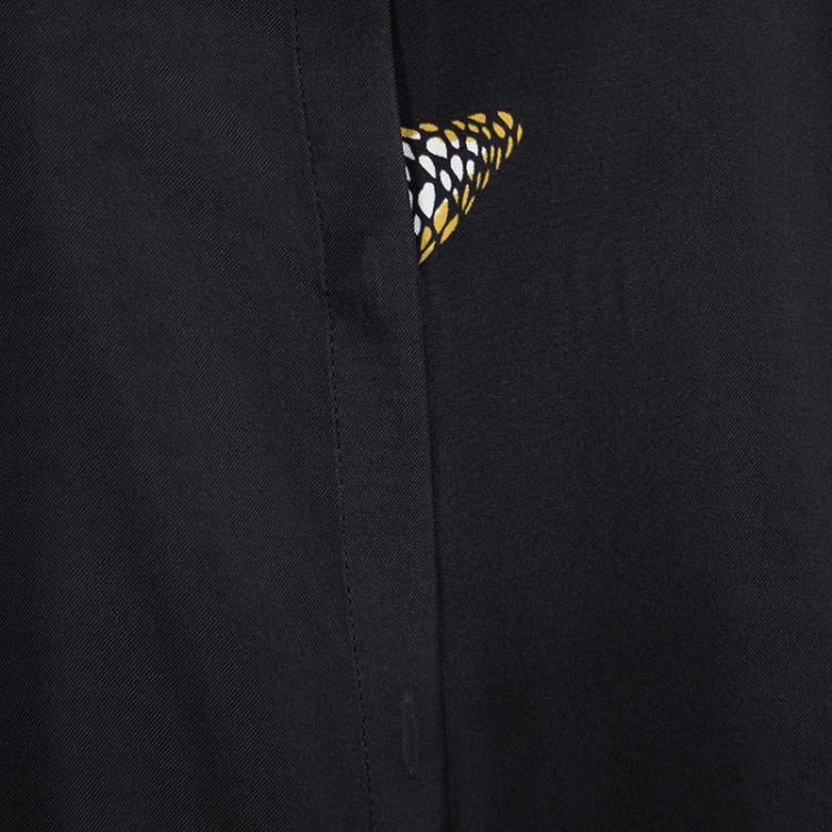Pre Owned Versace Black Snail Print Long Sleeve Button Front Shirt L