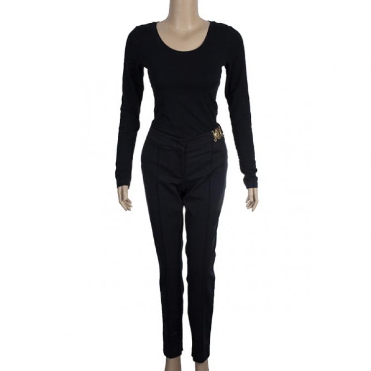 Pre Owned Versace Tapered Trousers S