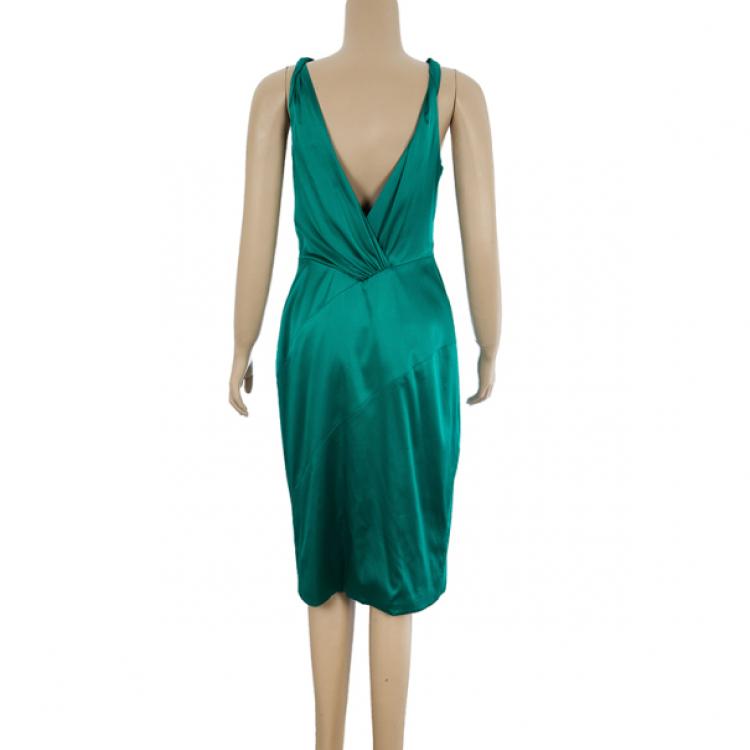 Pre Owned Versace Signature Silk Dress M