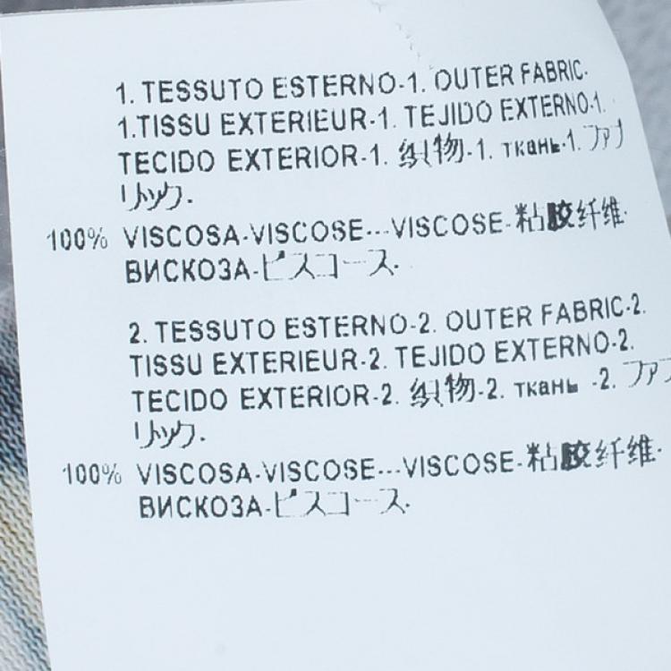 Pre Owned Versace Multiprint Jersey Shift Dress L