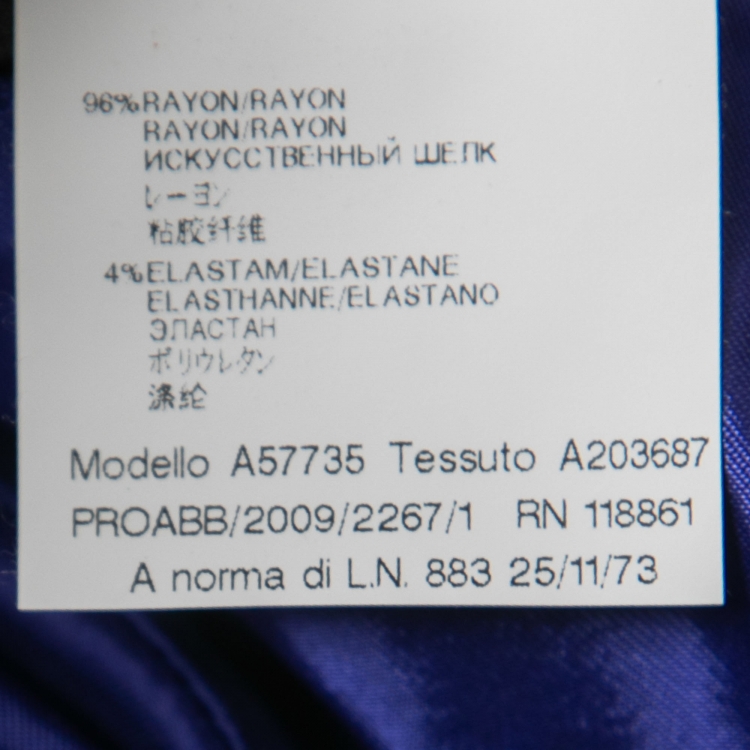 Pre Owned Versace Purple  Jacquard V Neck Bodycon Dress M