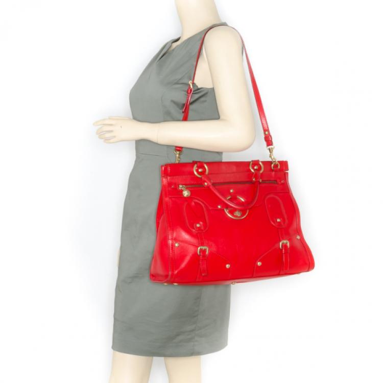 Pre Owned Versace Framed Large Satchel